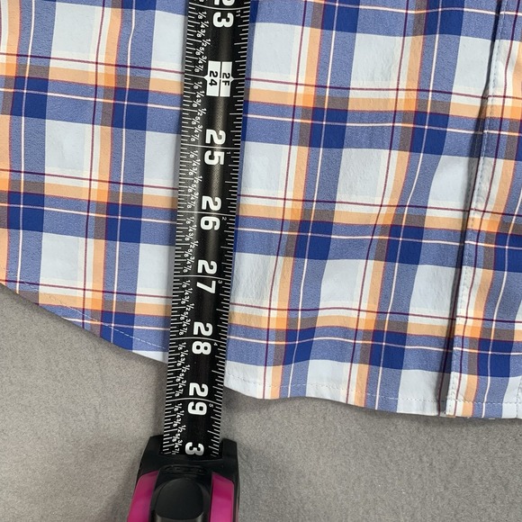 Tommy Bahama Siesta Key Plaid Stretch Button Down Shirt Mens M - Picture 9 of 10